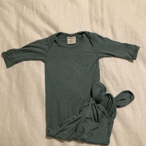 SPEARMINT KNOTTED GOWN